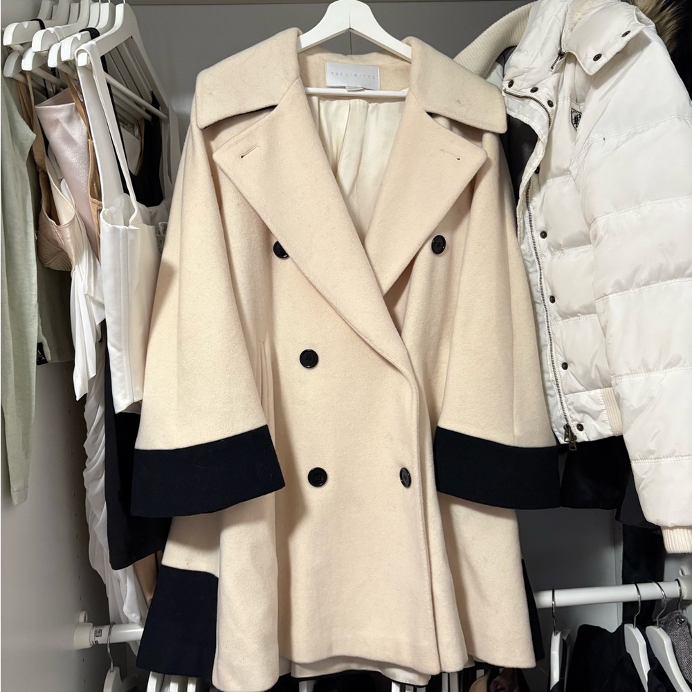 PRICE DROP - Vintage The Limited Colorblock Wool Peacoat